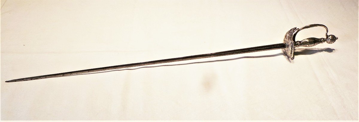 Sword With Pas d'Ane Mounted In Solid Silver - XVII°-xviii°-photo-2