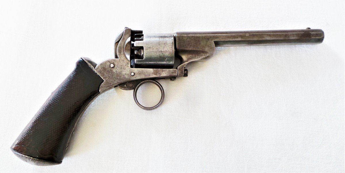 Unusual Revolver "hermand David" Type Adams - Cal 380 - XIX°-photo-3