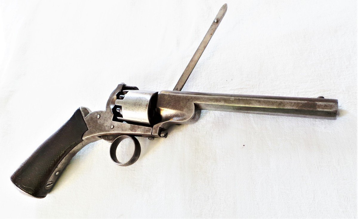 Unusual Revolver "hermand David" Type Adams - Cal 380 - XIX°-photo-4