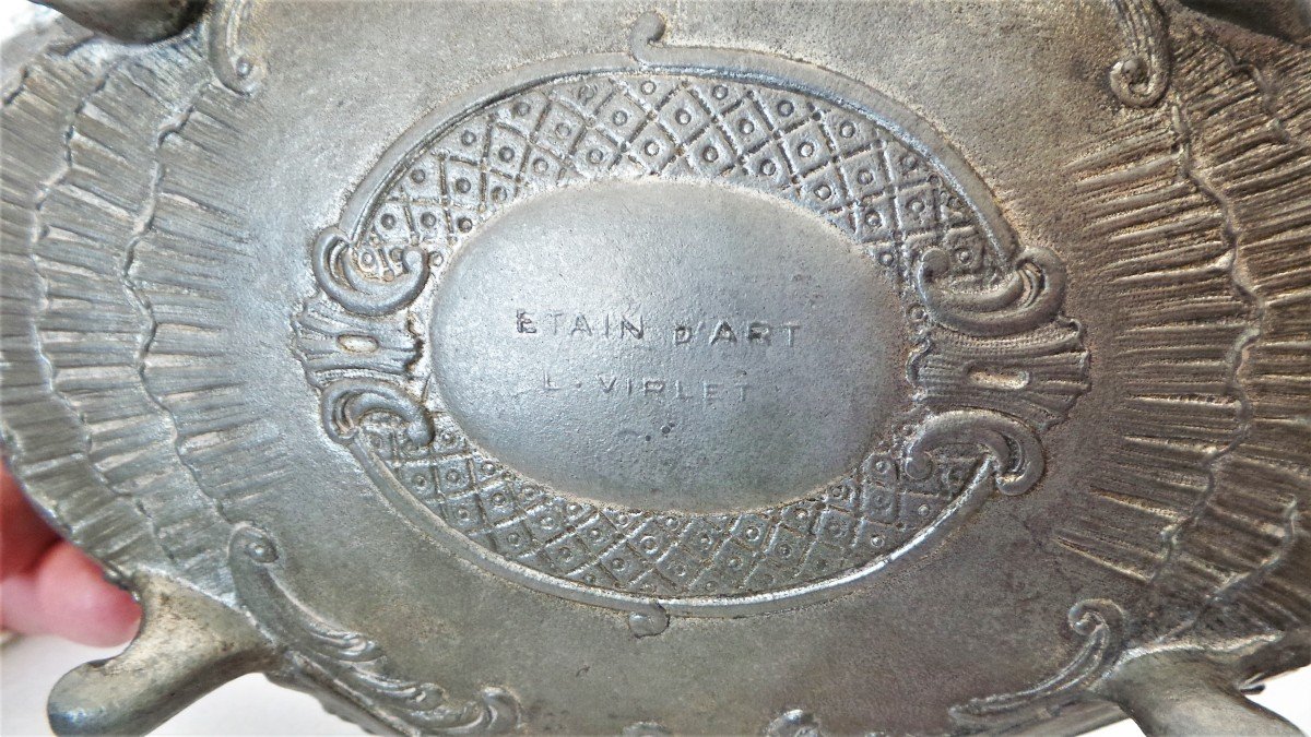 Planter - Empty Pocket - In Tin d'Art - "l - Virlet"-photo-4