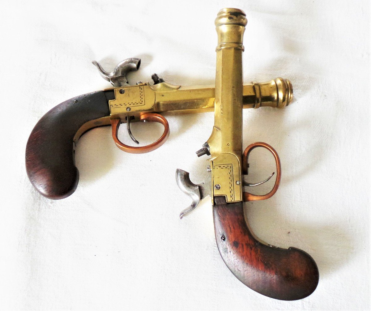 PAIRE DE PISTOLET DE MARINE - XIX°