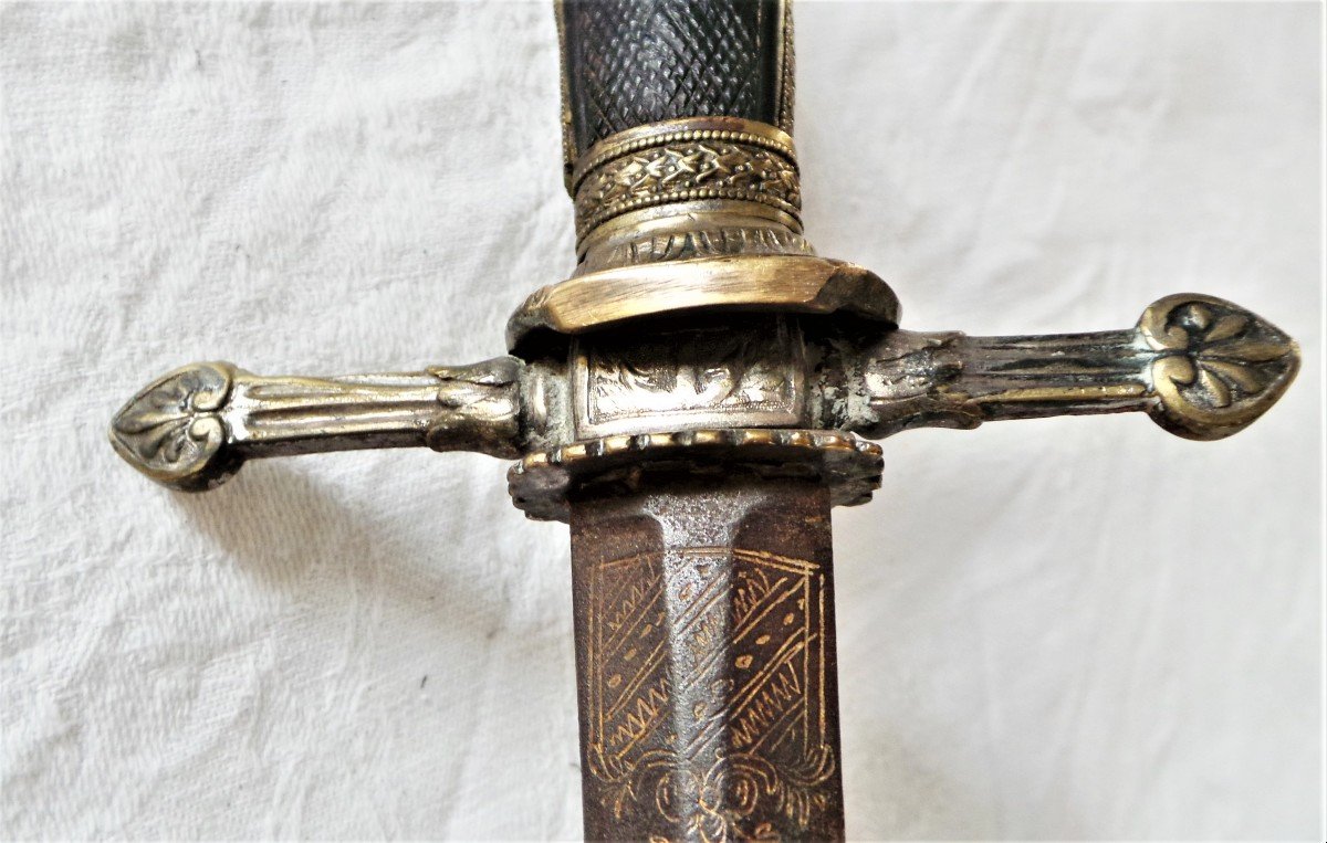 1 ER EMPIRE - EPEE GLAIVE DE COMMISSAIRE DE LA MARINE - 1804-1814- XIX°-photo-5