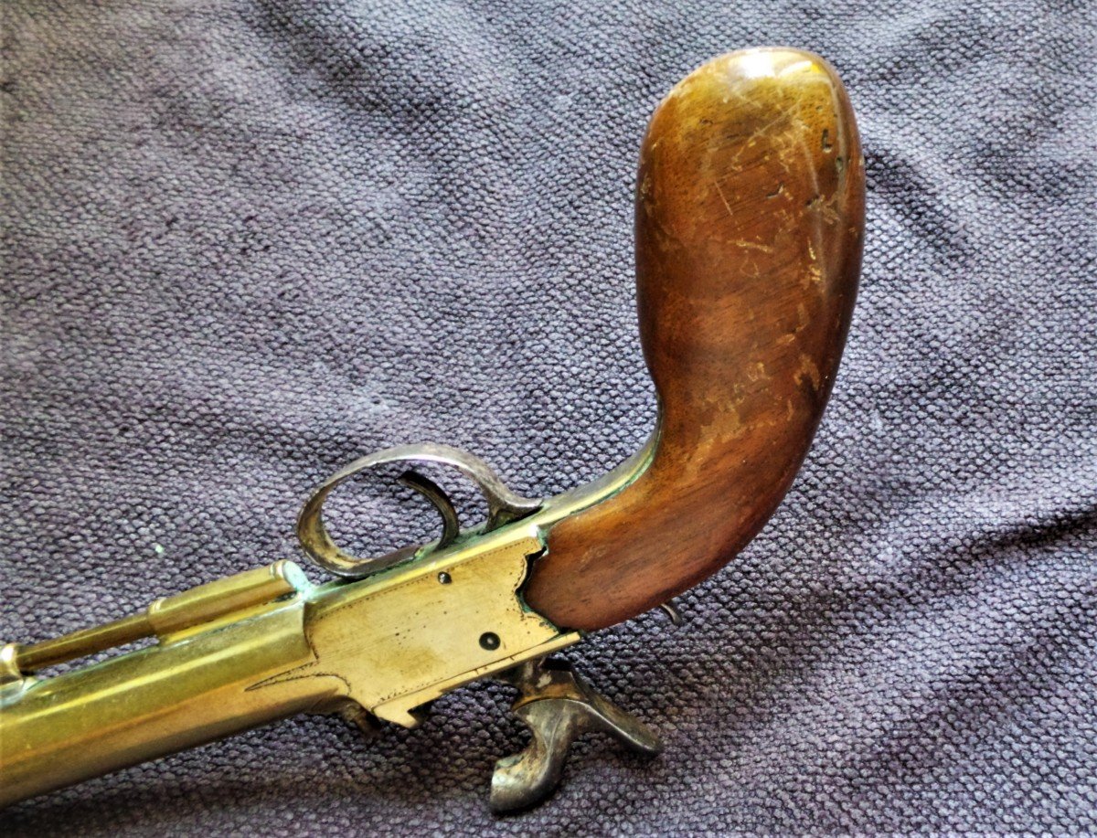 England - Bronze Trombonne Canon Pistol By "j. Wilson" - 1830/1840 - 19th Century-photo-4