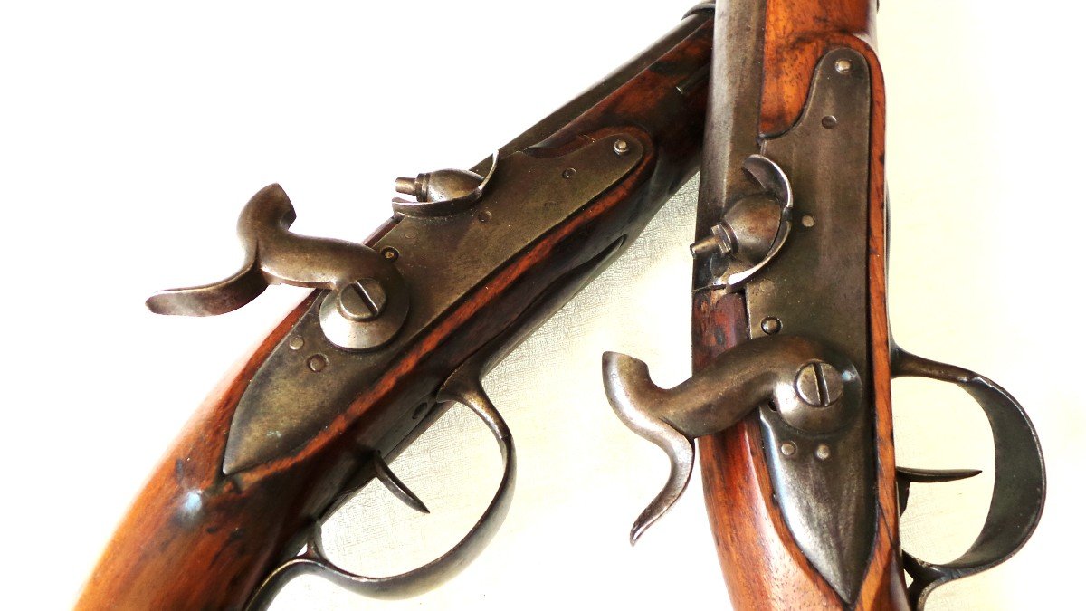 PAIRE DE PISTOLET D'ARCON D EPOQUE REVOLUTIONNAIRE - FRANCE - XVIII°-photo-7