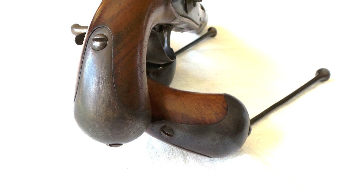 PAIRE DE PISTOLET D'ARCON D EPOQUE REVOLUTIONNAIRE - FRANCE - XVIII°-photo-8