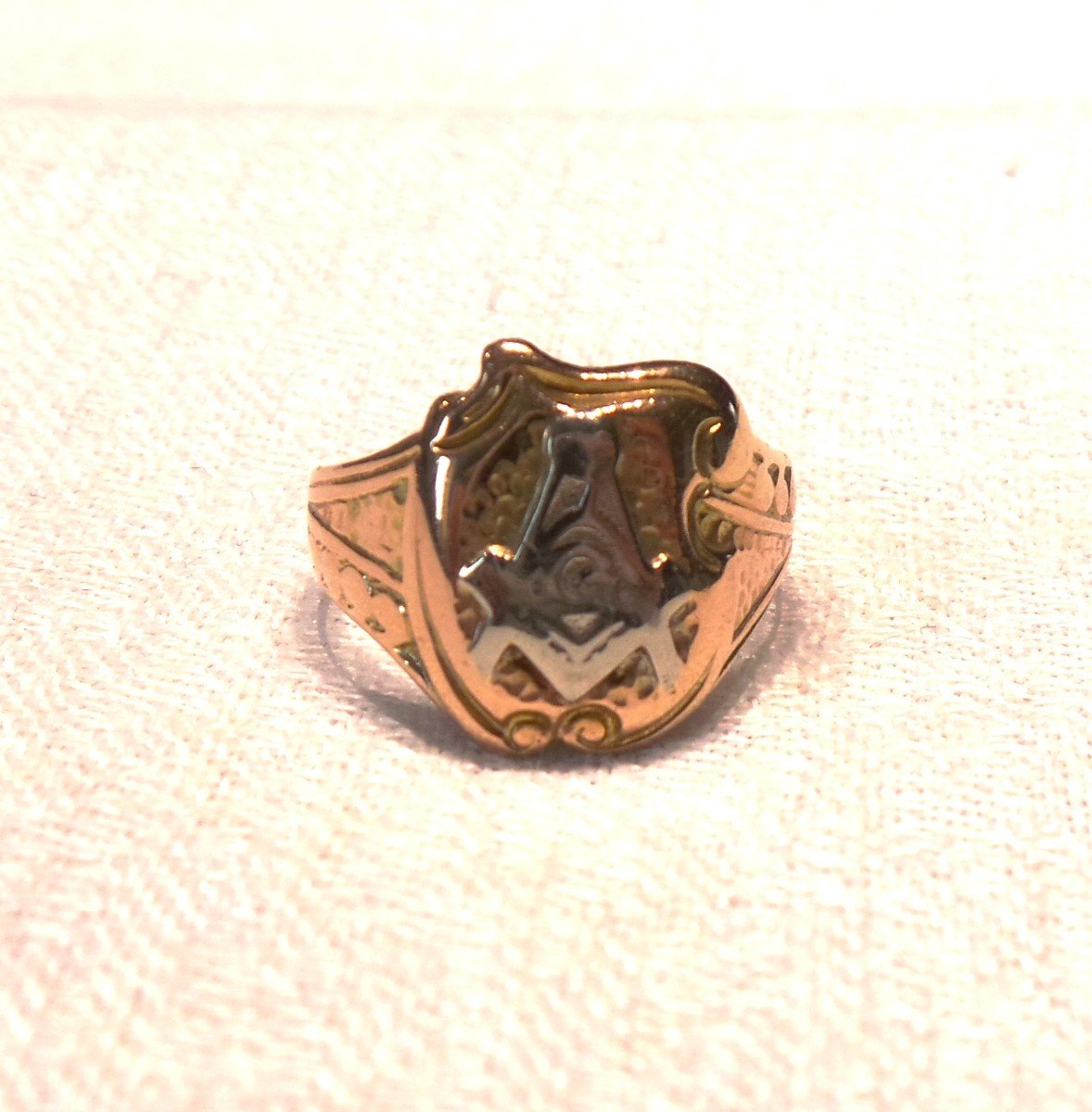 Gold Masonic Ring -photo-3