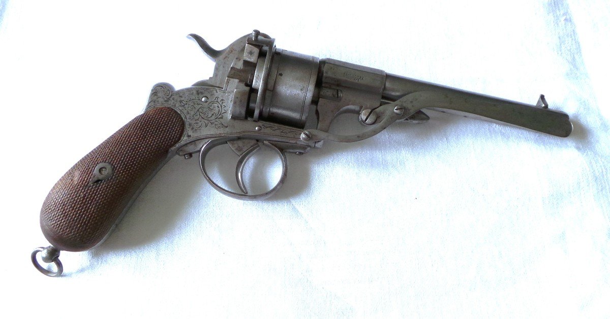 REVOLVER SYSTEME " DEGUELDRE " -CALIBRE 12 mm - 1864- XIX°-photo-2