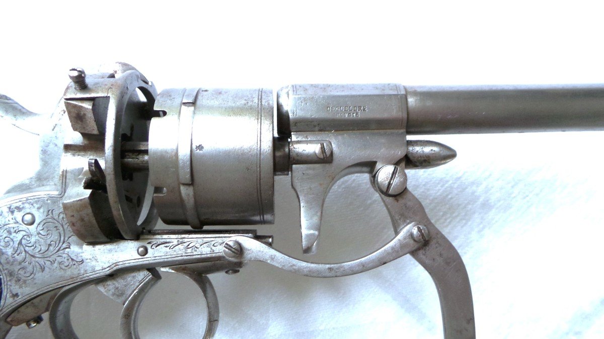 REVOLVER SYSTEME " DEGUELDRE " -CALIBRE 12 mm - 1864- XIX°-photo-4