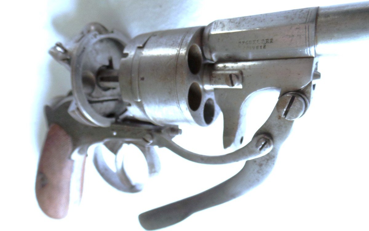 REVOLVER SYSTEME " DEGUELDRE " -CALIBRE 12 mm - 1864- XIX°-photo-3