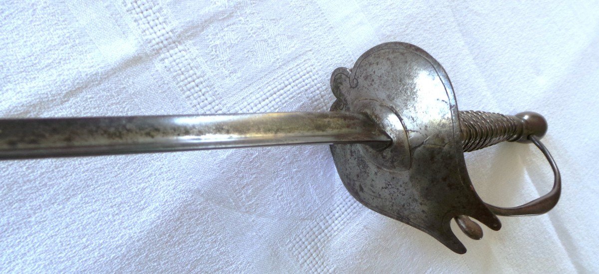 Louis XVI - XVIII° Period Sword With Lyre Echanger Guard Plat-photo-4