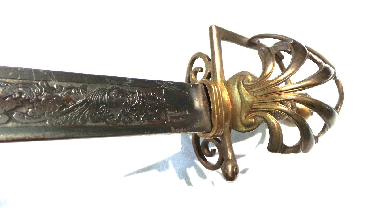 Strong Company Sword Of The King's Musketeer - Model 1762 To 1775 - Former Monarchy - 19th Century-photo-1