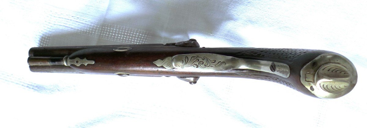 Platinum Pistol Signed - G Laporte & Cie - 1840-1870 - Nap III° - XIX°-photo-2