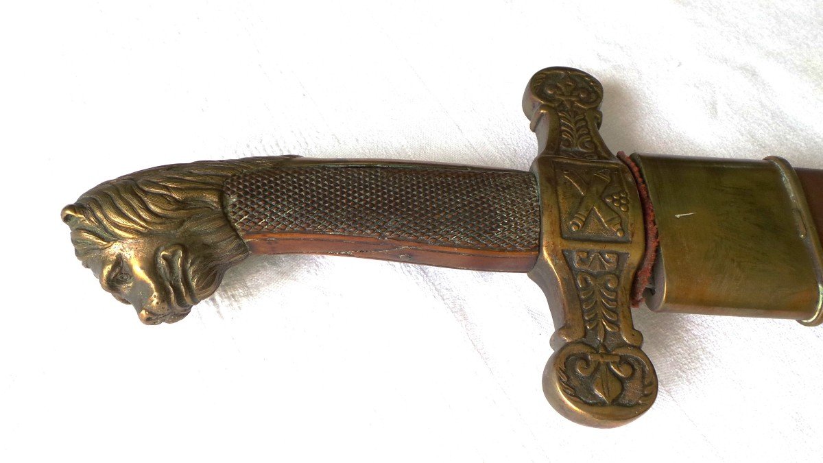 Artillery Officer's Sword Of The National Guard - (1814 - 1830) Restoration - 19th Century-photo-3