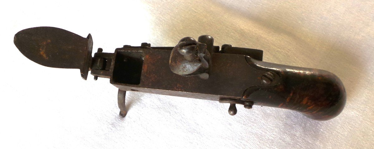 Table Flintlighter Pistol - 18th Century-photo-3