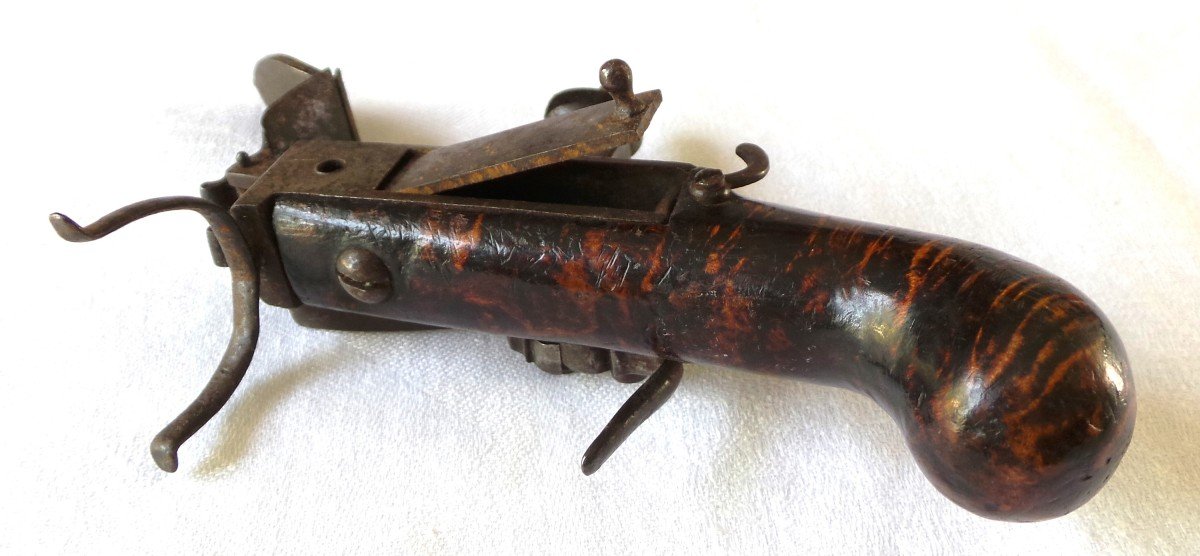 Table Flintlighter Pistol - 18th Century-photo-1