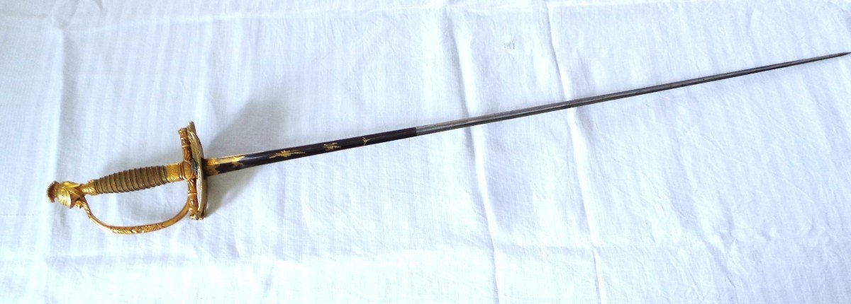 Gendarmerie Officer's Sword Of The King's House -mod 1814 -restoration- XIX°-photo-4