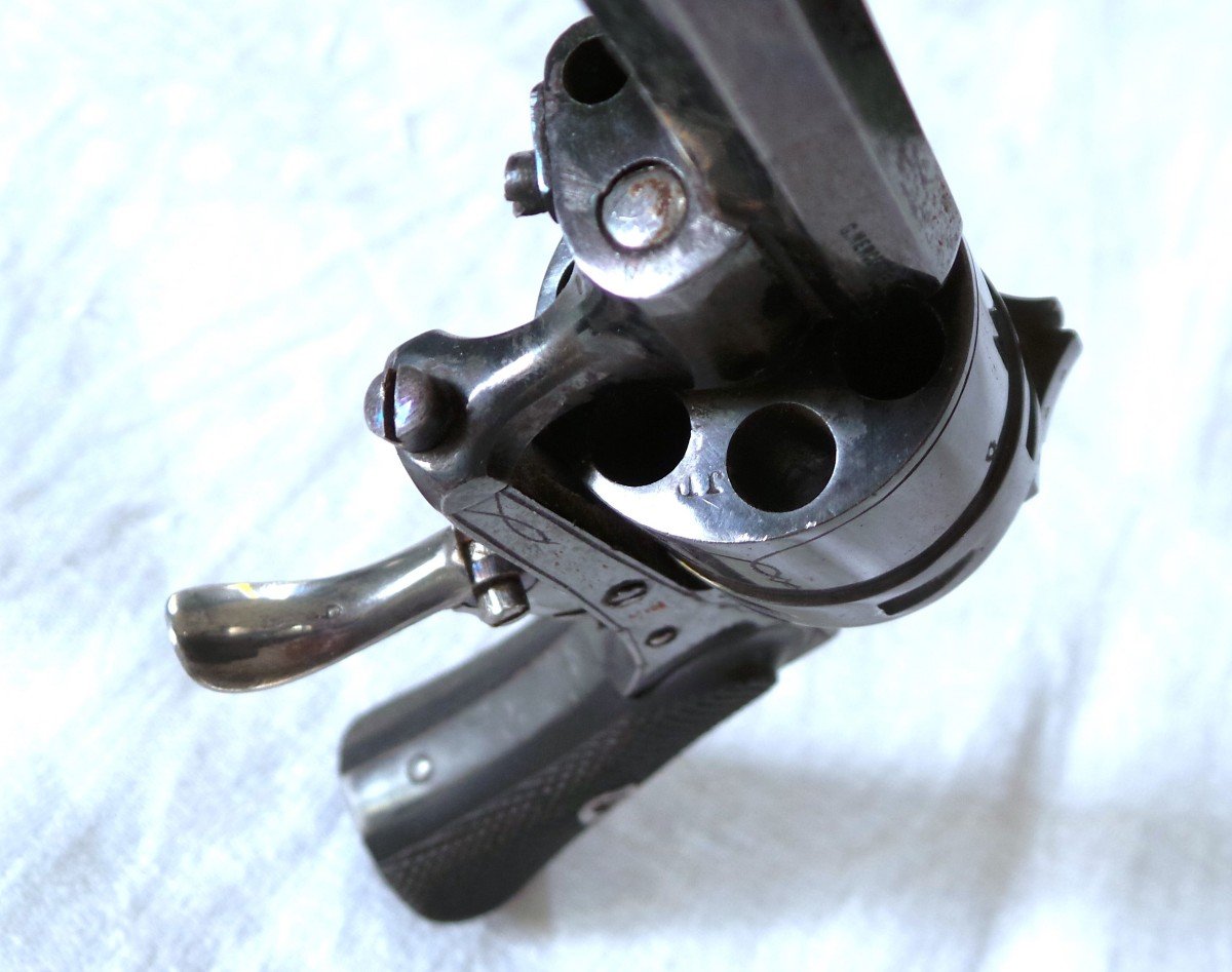 REVOLVER A PERCUSSION " GERARD MERCENIER " -1870 " CAL 320 - XIX° -photo-4