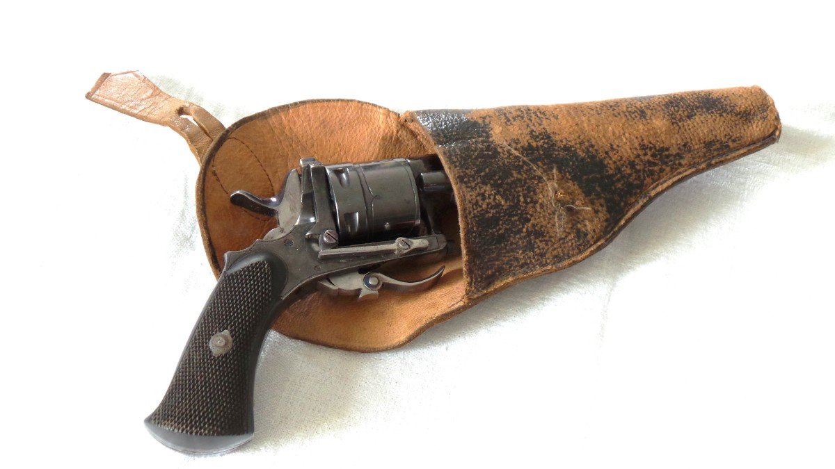 REVOLVER A PERCUSSION " GERARD MERCENIER " -1870 " CAL 320 - XIX° 