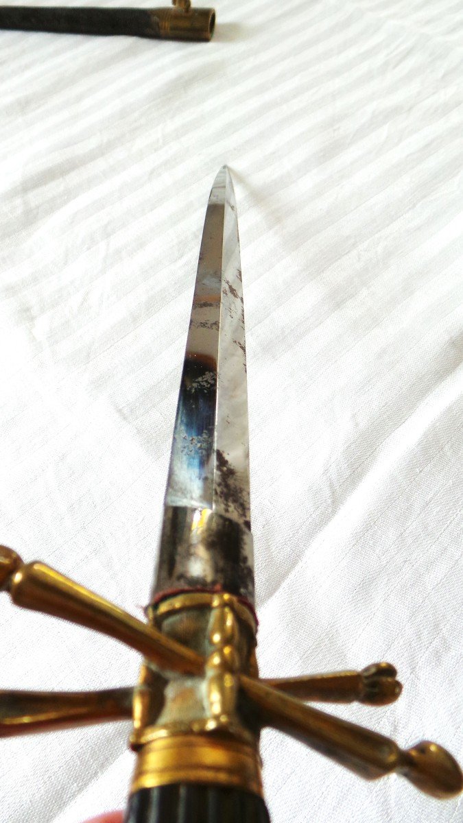 Masonic Dagger Of Grand Elect - Knight Kadosh - 30° Degree Reaa - XIX°-photo-4