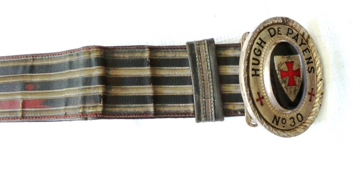 Templar Order Belt - Huges De Payns - 20th Century-photo-7