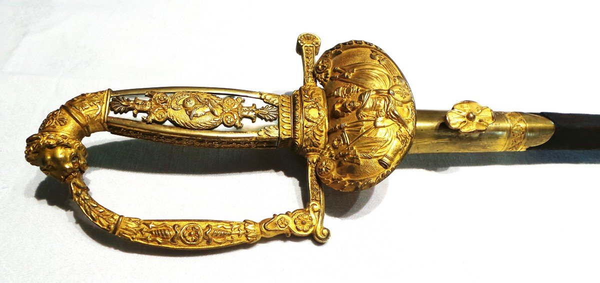 EPEE PAIR DE FRANCE D'OFFICIER SUPERIEUR GENERAUX -ETAT MAJOR - EMPIRE-RESTAURATION - XIX°