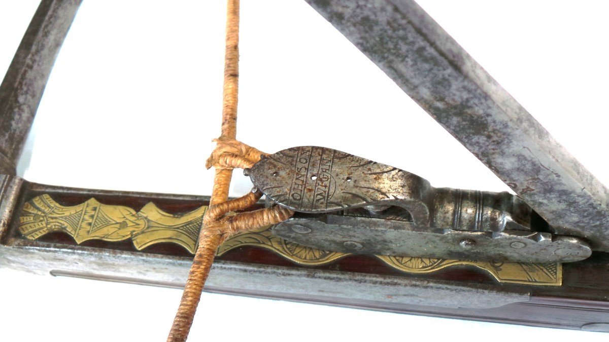 Crossbow Signed "james Johnson Wigan" Late 18th Century - Greater Manchester - United Kingdom-photo-1