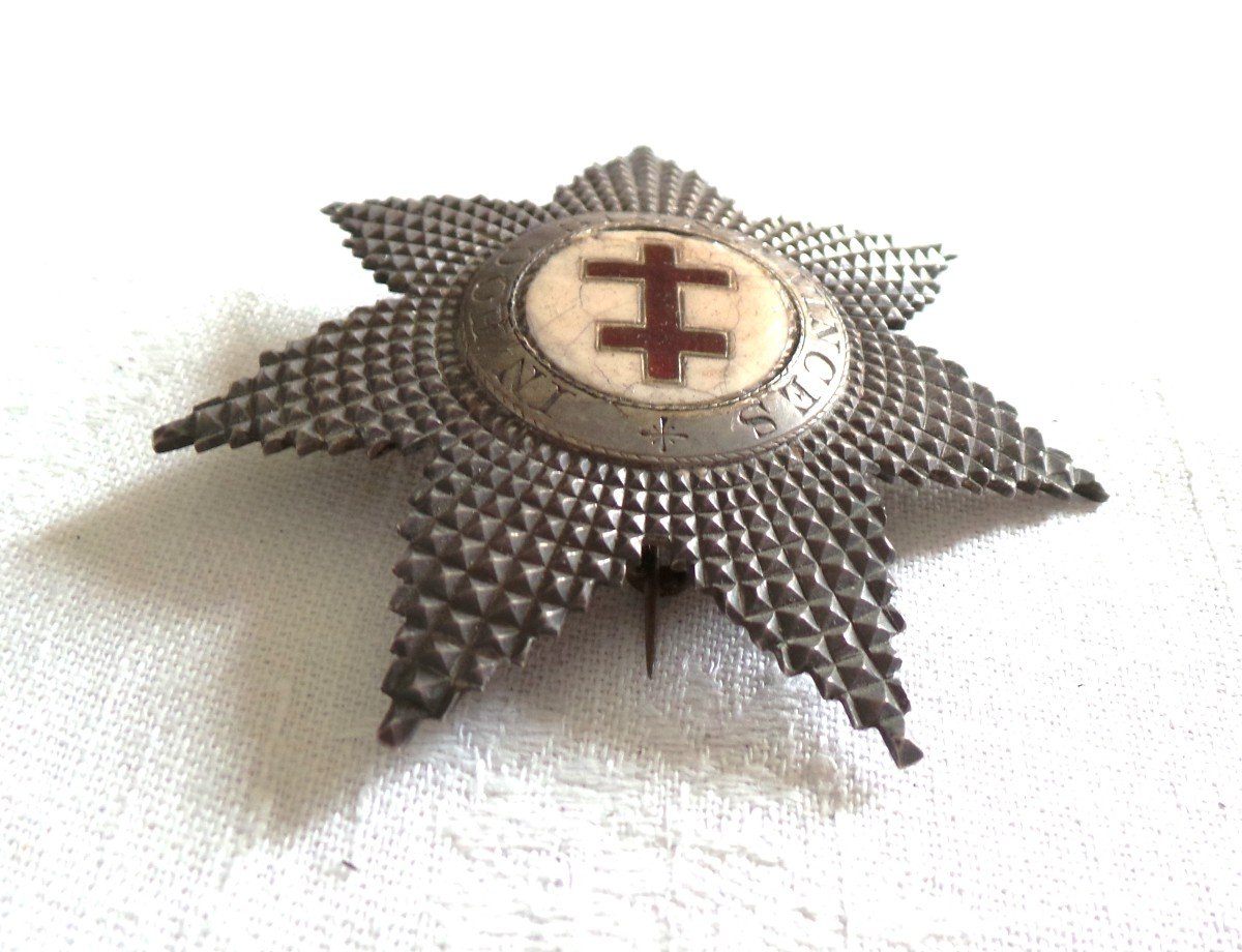 Order Of The Templars In Silver And Enamel - 19th C.-photo-2