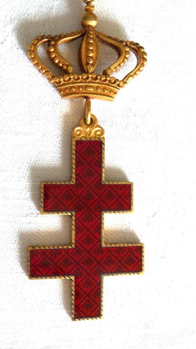 CROIX DE COMMANDEUR ORDRE SOUVERAIN ET MILITAIRE DU TEMPLE DE JERUSALEM FIN XIX° DEBUT XX°-photo-4