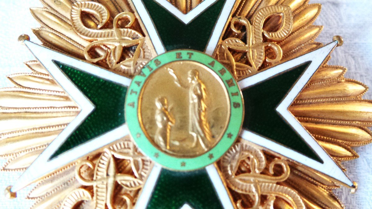 Large Commander Plate Of The Hospital Order Of St-lazare Of Jerusalem “atavis & Armis”-photo-4