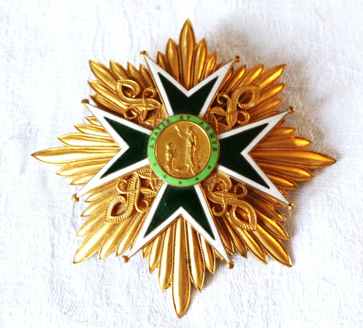 Large Commander Plate Of The Hospital Order Of St-lazare Of Jerusalem “atavis & Armis”-photo-1