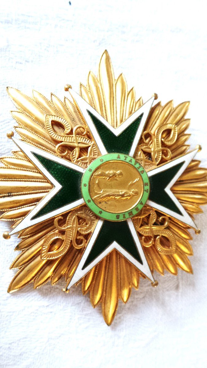 Large Commander Plate Of The Hospital Order Of St-lazare Of Jerusalem “atavis & Armis”-photo-2