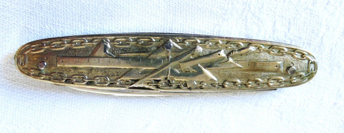 Pocket Knife With Masonic Attributes - 19th Century-photo-4