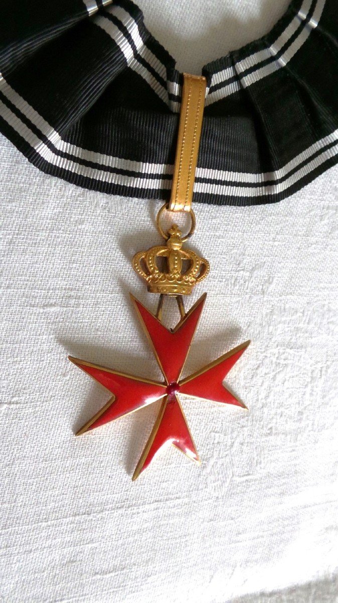 CROIX DE COMMANDEUR DE L'ORDRE DU TEMPLE AVEC SA CRAVATTE -EMAIL--photo-2