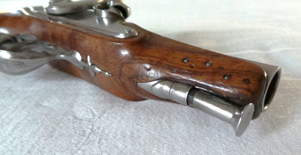 1 ER EMPIRE - PISTOLET DE VOYAGE " LEPAGE " - 1779 - 1822 --photo-4