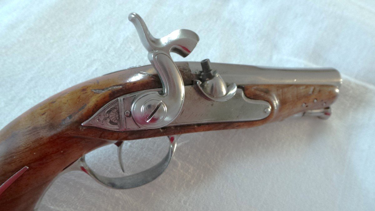 1 ER EMPIRE - PISTOLET DE VOYAGE " LEPAGE " - 1779 - 1822 --photo-4