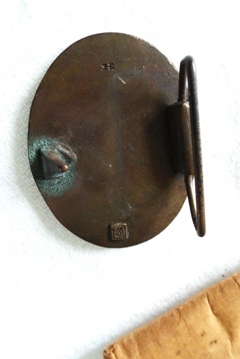 Usa - "peace" Bronze Belt Buckle - Year 1960-70 - XX°-photo-3