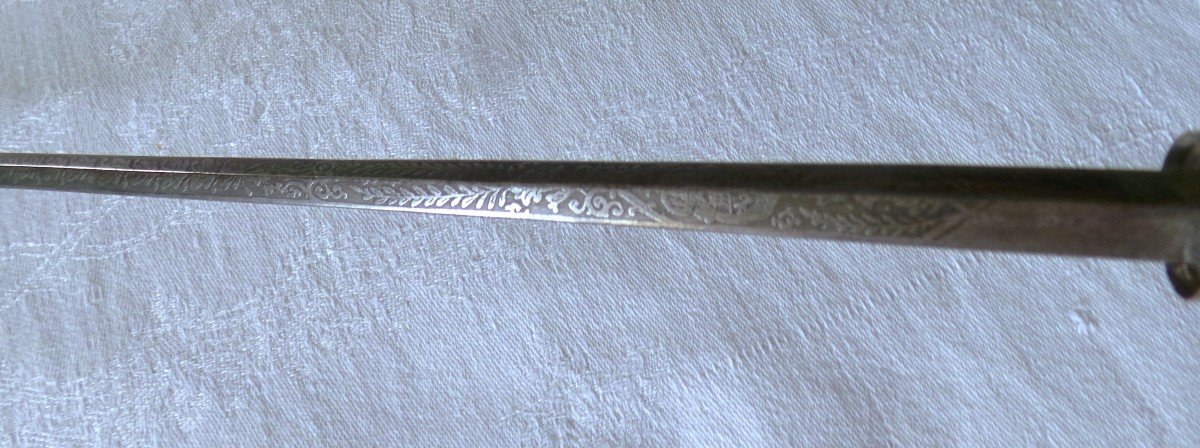 Toledo - 1830 - Sword Cane Knob And Blade - 19th C.-photo-4