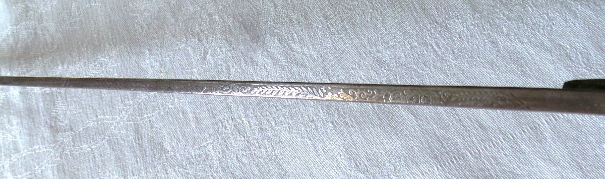 Toledo - 1830 - Sword Cane Knob And Blade - 19th C.-photo-1