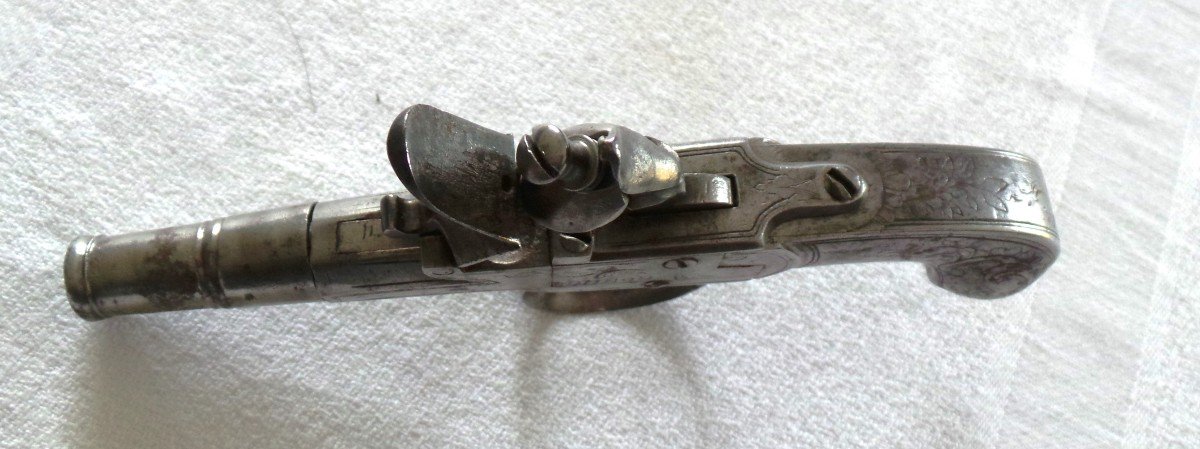 Scottish Flintlint Pistol - "seglas - London" - Circa 1760-70 - 18th Century-photo-3