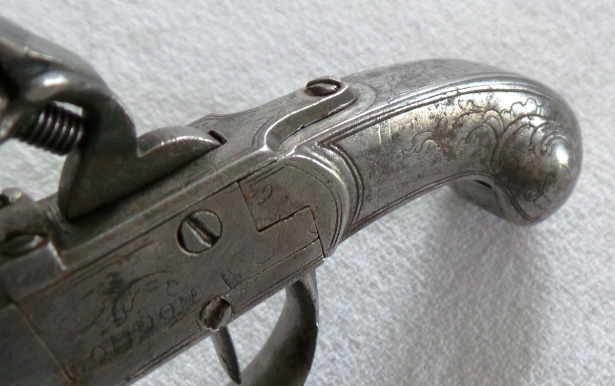 PISTOLET  A SILEX A L'ECOSSAISE -" SEGLAS - LONDON" - VERS 1760-70 - XVIII°-photo-4