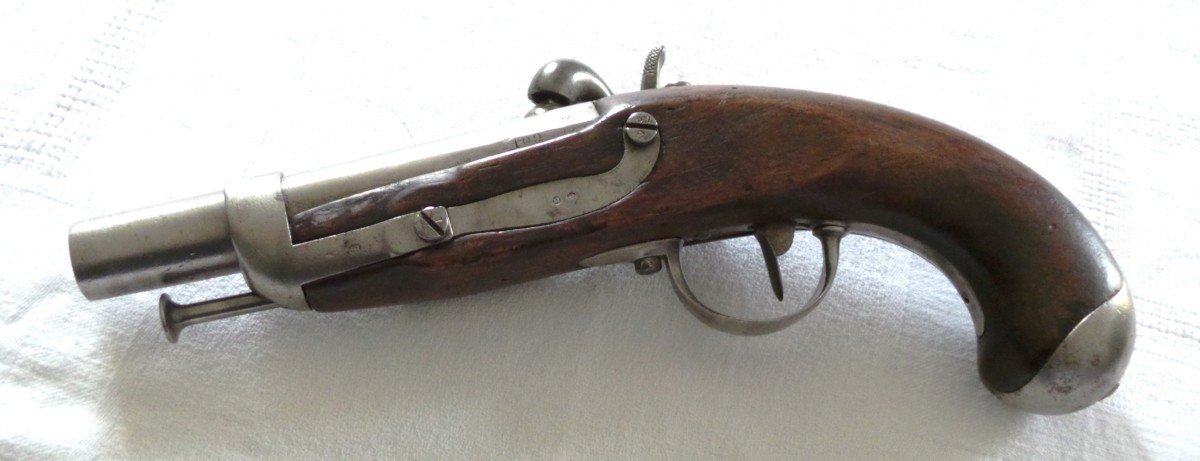 Gendarmerie Pistol - Mod 1822t - Royal Manufacturer Of Chatellerault - 19th Century-photo-2