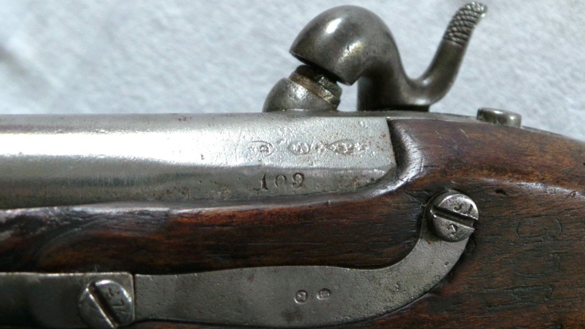 PISTOLET DE GENDARMERIE -MOD 1822T - MANUFACTURE ROYALE DE CHATELLERAULT - XIX°-photo-3