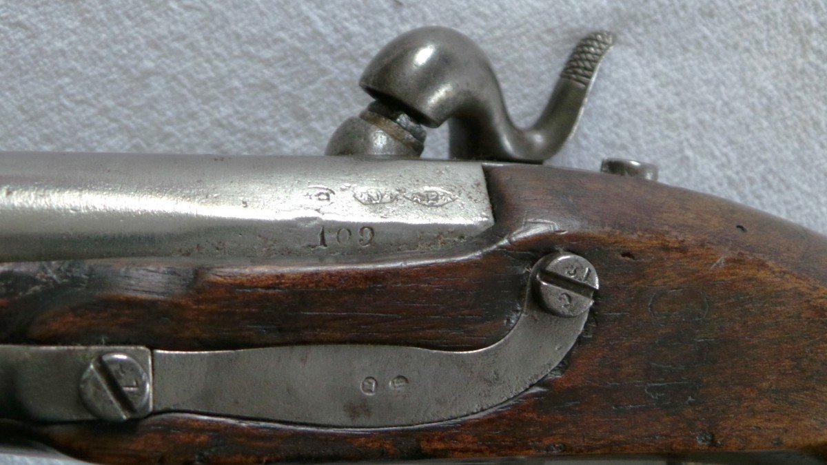 PISTOLET DE GENDARMERIE -MOD 1822T - MANUFACTURE ROYALE DE CHATELLERAULT - XIX°-photo-7