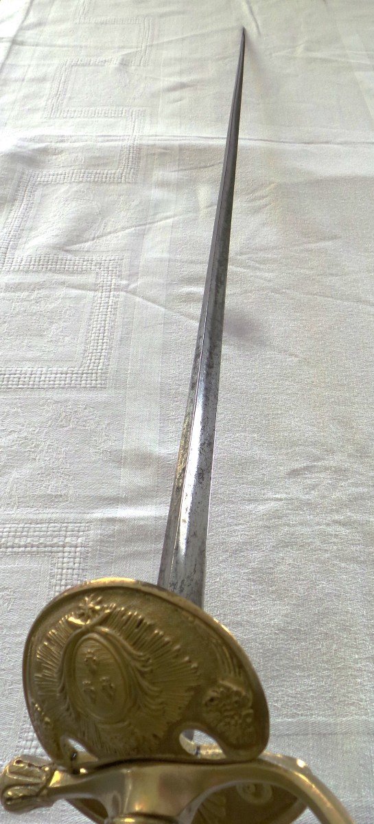 EPEE D'OFFICIER DU 5 EM REGIMENT D'INFANTERIE DE LA GARDE ROYALE - EPOQUE RESTAURATION - XIX°-photo-4