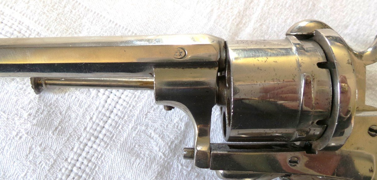 REVOLVER " JANSEN "- VERSION NICKELE -  VERS 1870 - 1880 - XIX°-photo-2