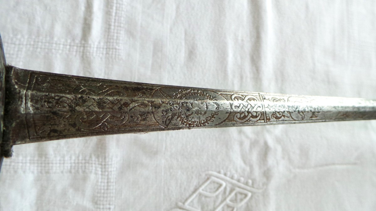 EPEE DE COUR - " LOUIS XV - LOUIS XVI " -  XVIII°-photo-3