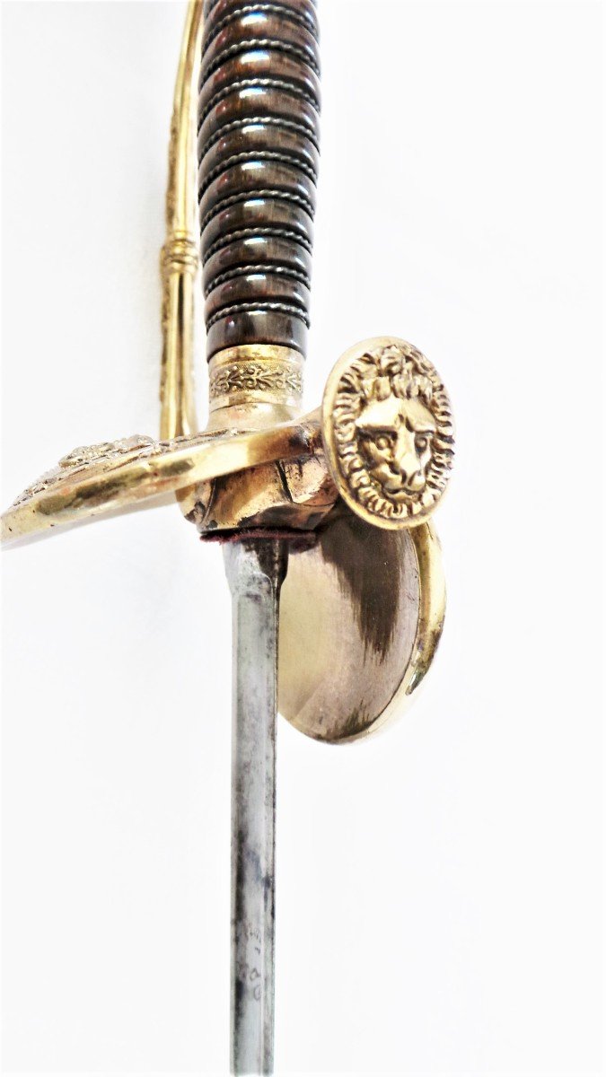 Penitency Service Officer's Sword With Scissures - Model 1817 - XIX°-photo-5