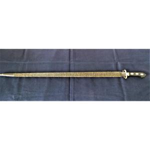 Hunting Dagger - Cane - XVII° XVIII° - Blade "with The Wolf Of Passau" Solingen