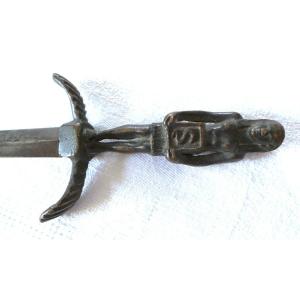 Romantic Egyptian Deity Dagger - 19th Century