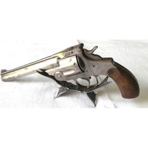 Revolver "smith & Wesson" - First Model -44 Russian - Da- 1881 - Nickel - 19th Century 